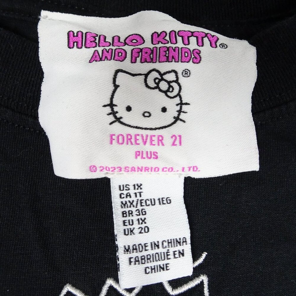 Hello Kitty and Friends Forever 21 Plus Kuromi Shirt Top Size 1X - Picture 6 of 11